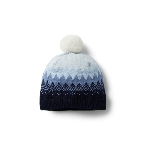 Janie and Jack- Fair Isle Pom Beanie and Gloves 12-24 Months - Picture 2 of 6